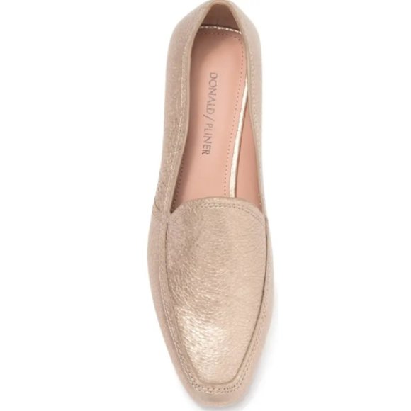 New Donald Pliner Icon Gold Metallic loafer 7.5 (bin 7) - Picture 4 of 11